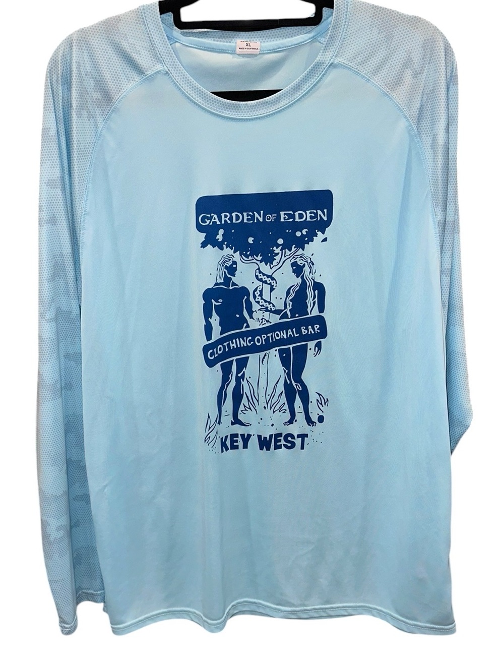 Garden of Eden Key West UPF 50+ Long Sleeve Fishing Shirt Blue XL
